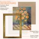 KTKDE 5x7 Picture Frame Set of 4, Ornate Vintage Gold Photo Frames with Real Glass 5 x 7 Antique Photo Frame for Wall Decor or Tabletop Display Retro Home Decor best gift