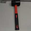 LOZAGU 16oz Rubber Mallet Hammer, Fiberglass Handle, Rubber Mallet for Flooring, Tent Stakes, Woodworking, Camping, Soft Blow Tasks without Damage