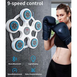 BVK Music Boxing Machine, Smart Bluetooth Trainer With Gloves, Wall Mount for Adults, Shockproof Silent, Target Workout Equipment for Home, Office, Gym