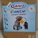 Graco Ready2Jet Compact Stroller Overhead Friendly Compact Travel Stroller with Automatic Fold, Kingston