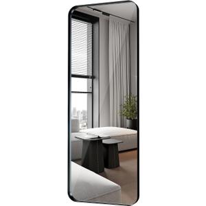 Rectangle Full Length Mirror 20"x55" Long Black Wall Mirror for Bathroom