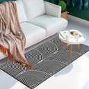 Tiffasea Washable Kitchen Rugs 2'x4.3', Farmhouse Runner Rug Reversible Beige Entryway Rug Cotton Hand-Woven Modern Area Rug Small Bathroom Rug Front Door Rugs for Bedroom Porch Foyer