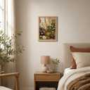 Framed Botanical Canvas Wall Art Wildflower Home Decor 24x16 Inch