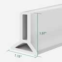 Collapsible Shower Threshold Water Dam Water Barrier for Shower and Retention System and Keeps Water Inside Threshold Dry and Wet Separation Suitable for Bathroom and Kitchen (118Inch, Transparent)