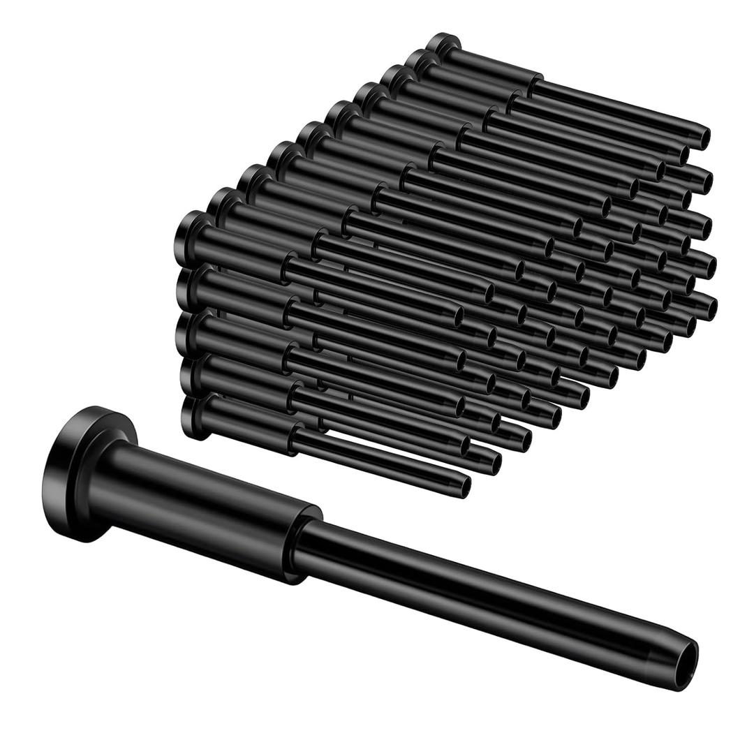 50 Pack 1/8" Black T316 Stainless Steel Invisible Cable Railing KitSwage Stud End for Deck, Stair, Wood & Metal Posts Black Cable Railing Hardware