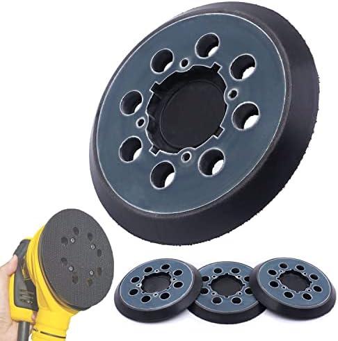 4 Packs 5 inch 8 Hole Hook and Loop Replacement Sanding Pad for DeWalt DWE64233 & N329079 Compatible with DWE6423/6423K, DWE6421/6421K, DWE6421-B2, DWE6421-B3, DWE6421-BR, DCW210B (4 Packs)