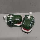 Dinosaur Walkie Talkies for Kids 2 Pack Camping Gear T-Rex Outdoor Toys for Boys Age 3-12 Year Old 3 Channel Long Range Birthday Gifts Easter Christmas Stocking Stuffers (Green)