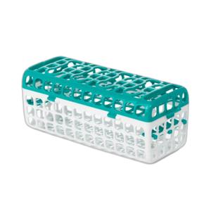 OXO Tot Dishwasher Basket for Bottle Parts & Accessories, Teal 1 Count (Pack of 1)