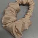 BLINKEEN Heatless Curling Scrunchie, Heatless Hair Curler to Sleep In, No Heat Curls for Long Hair, Soft Sleep Hair Roller (Beige)