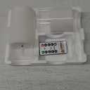 Amagic Clear Glass Flameless Candles Battery Operated with Timer, Remote Control, LED Pillar Candles, Battery Powered, Pure White Wax, Set of 2