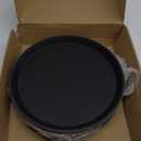 Zopeal 8 Pieces Black Round Restaurant Serving Tray, Plastic Non Slip Surface Food Meals Server Tray with Raised Edges for Home, Kitchen, Restaurant, Cafeteria, Bar (11",Black)