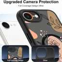 Magnetic for iPhone 16e Case for Women Men, Cute Floral Flowers Phone Case [Compatible with Magsafe] Translucent Matte Shockproof Cover, Flowers