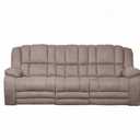Sitswell Platinum Pearce Reclining Sofa Earthtone Grey 90.94"w x 3858"d x 41.34"h