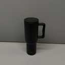 Simple Modern 40 oz Trek Tumbler with Handle and Straw Lid | Cup Holder Friendly Insulated Stainless Steel Travel Mug | Midnight Black