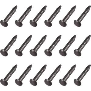 2 x METALLIXITY Small Nails (1.2x8mm) 100pcs, Brass Tiny Hardware Nails - for Household Woodworking, Black