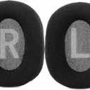 TaiZiChangQin Ear Pads Ear Cushions Earpads Replacement Compatible with Trust GXT 414 Zamak Headphone Velour Black