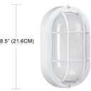WISBEAM LED Bulkhead Light, Outdoor LED Wall Light for House, Dimmable, 6W Replace 60W, 450 Lumen 3000K Daylight White 80CRI, Waterproof, ETL Rated