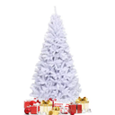 6 ft. Unlit Hinged Artificial Christmas Tree Premium Pine Tree 1000 Tips with Metal Stand