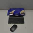 TECURS Bluetooth Keyboard and Mouse Combo for iPad - Rechargeable Wireless Keyboard & Mouse with 7-Color Backlit Compatible with iPad 10th/9th/8th Gen, iPad Pro/Air/Mini, iPhone15/14/13 Pro, Black