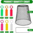 Chicken Wire Cloche Plant Covers - Garden Plant Cloche Metal Heavy Duty Plant Protectors from Animals for Keeping Bunnies Chicken Squirrels Birds Other Out (10, Black), Large