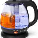 Taylor Swoden Electric Kettle with Tea Infuser, 1L Small Electric Tea Kettle with Keep Warm, LED Light Hot Water Boiler & Heater for Coffee & Teas, Auto Shut-Off & Boil Dry Protection, BPA Free, Black