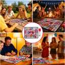 Drinking Board Game for Adults, Couples Drinking Game, Outdoor Rubber Mat Party Game with 40 Truth or Dare Cards, Bachelorette & Girls Night Game