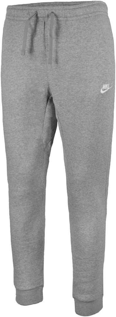 Nike Men's Sportswear Club Joggers (Medium, Dark Grey Heather/White)