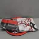 96Pcs Hibachi Party Decorations Chinese Japanese Cherry Blossom Tableware Sets Cherry Flowers Party Plates and Napkins for Hibachi New Year Spring Festival Wedding Supplies for 24 Guests