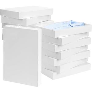 Moretoes 12 pcs Gift Boxes, White Robe Boxes, for Wrapping Gift(Large 11"x 8,5'' x 1,5'')