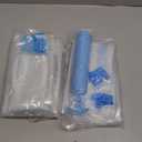 Cozy Essential Vacuum Storage Bags, 80% Compression Vacuum Seal Space Saver Plastic Packaging Bags for Clothes, Blankets, Pillow, Bedding, Comforters, Sealer Clothing Storage, 12 Combo