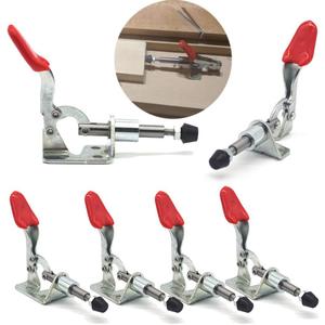 Push Pull Action Toggle Clamps 6 PACK 301AM Latch Anti-slip Hand Tool 110Lbs Holding Capacity Quick Release Clamp (301AM)