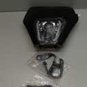 CHANGCHENG Dirt Bike Headlight Led66W 3000lm Universal Motorcycle LED Headlight KitPit Bike Headlight for Most Pit Dirt Bike Motorcycle Enduro ATV Scooters-Black