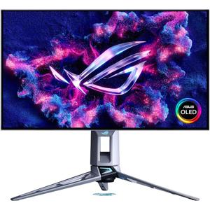 ASUS ROG Swift 27" OLED Gaming Monitor (PG27AQWP-W) - TrueBlack Glossy Tandem OLED, Dual-Mode (QHD@540Hz, HD@720Hz), 0.02ms, G-SYNC Compatible, Neo Proximity Sensor, DP 2.1