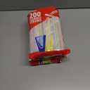 3 x Black Duck Brand [200 Pack] Flexible Disposable Plastic Drinking Straws - 8" Long - Assorted Striped Colors (200)