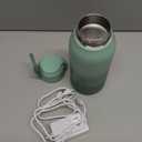 Momcozy Portable Milk Warmer for Travel  Dual Heating Modes for Breast Milk & Water, Portable Bottle Warmer with Fast Heating & Long Battery Life, 17 Ounces Large Capacity to Meet Your All-Day Needs (Green)