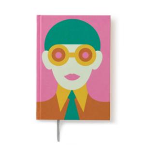 Olimpia Zagnoli Pink Midsized Lined Notebook
