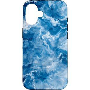 iPhone 16 Tie-dye Pattern Ocean Water Abstract marble blue Case iPhone 16 Tie-dye Pattern Ocean Water Abstract marble blue Case