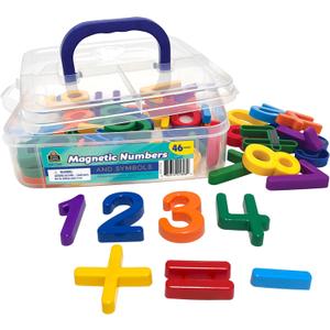 Teacher Created Resources Magnetic Numbers and Symbols, 46 Pieces, Plastic(TCR77581)
