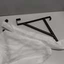 Over The Door Clothes Hanger Rod, Metal Over The Door Hanger for Coat, Clothes Drying Rack for Door for Laundry, Bedroom, Washroom, Fits Door Up to 1.97", Black (2 Hooks)