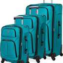 SwissGear Sion Softside Expandable Roller Luggage, Teal, 3 Piece Set (21/25/29)