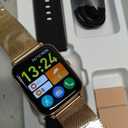 Smart Watch for Women Fitness Tracker: Gold Smart Watches for Women Digital Mens watches Make/Answer Call Waterproof Running Smartwatch Android Phone iPhone Samsung Compatible Heart Rate Monitor