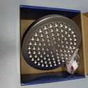 High Pressure Shower Head - Anti-Clogging Silicone Nozzles - 2.5 GPM Removable Restrictor - Easy to Clean Adjustable Replacement - easy to install with Plumbers Tape - 6 inch - Brushed Nickel Finish