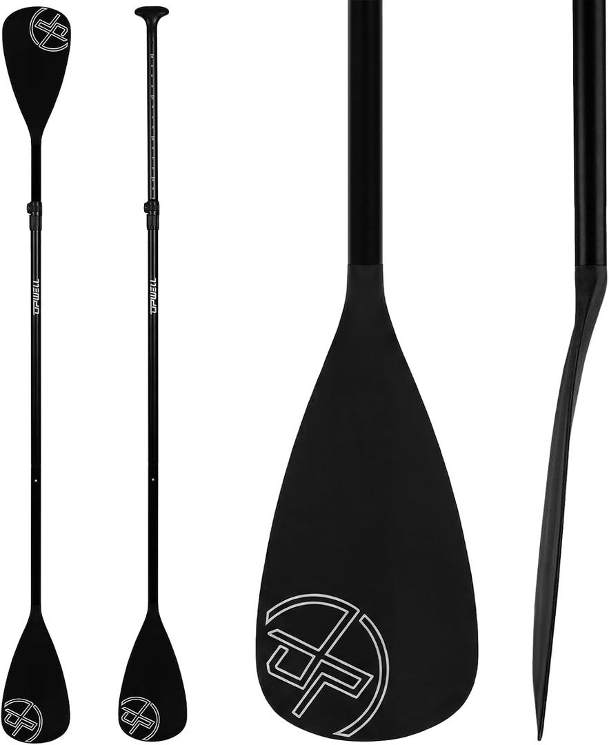 UPWELL SUP Paddle Adjustable Stand Up Paddle for Paddleboard, Aluminum Alloy Shaft with Reinforced Fiberglass Blade