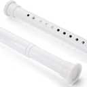 Heavy-duty Tension Curtain Rod, 43-63 Inch,Spring Closet Rod, for Windows or Shower, Easy to Install, No Drilling, No Rust, for Bathroom, Rod Diameter 1.26 Inches