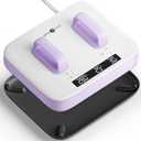 HTVRONT Heat Press Machine for T Shirts - Portable 12X10 Heat Press with Pressure Display, Heats Up Fast & Evenly H10 Heat Press Machines for HTV, Sublimation, Heat Transfer Projects (Lavender Purple)