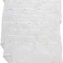 Hanes Women's Underwear Pack, 10-Pack, Full-Coverage Cotton Blend Panties, Moisture-Wicking Underwear for Women (6/M, All White)