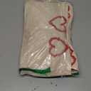 Artoid Mode Beige Soft Plush Heart Valentines Table Runner, Seasonal Partial Tufting Kitchen Dining Table Decoration for Home Party Decor 13x90 Inch