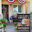 2 x 250 Years American Anniversary Flag 250th Anniversary Usa Flag 4th of July We The People 1776 Patriotic American Garden Flags for Outside 12x18 Inch Double Sided Outdoor Yard Decorations