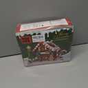 Christmas Gingerbread House Building, Christmas Village House Building Set, Contain Christmas Tree and Train, Xmas Brick Toy Gifts for Adults Teens and Kids 1288PCS (Brown)