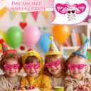 Geiserailie 96 Pcs Valentines Day Gifts Bulk 48 Heart Sunglasses 48 Happy Valentine Tags for Party Favors Exchange Prize (6.3 x 2.56 Inche, Pink)